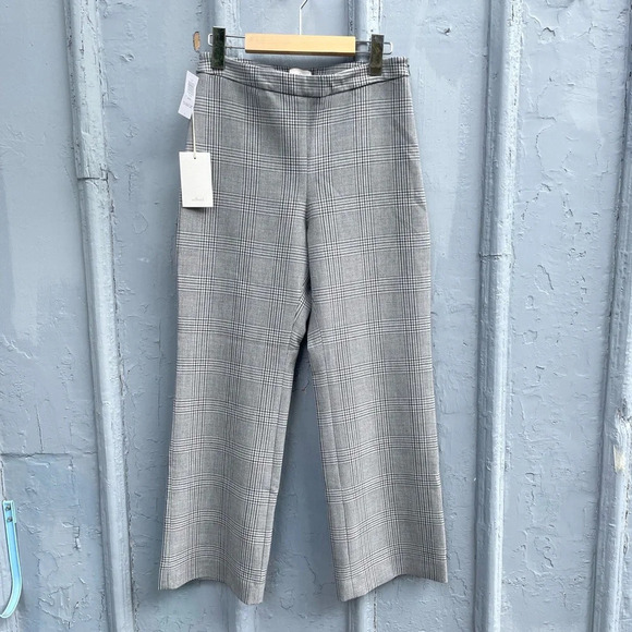 Wilfred  Kick Flare Grey Houndstooth Pants, BNWT, size 6 (fits like 2/4) - Picture 2 of 12